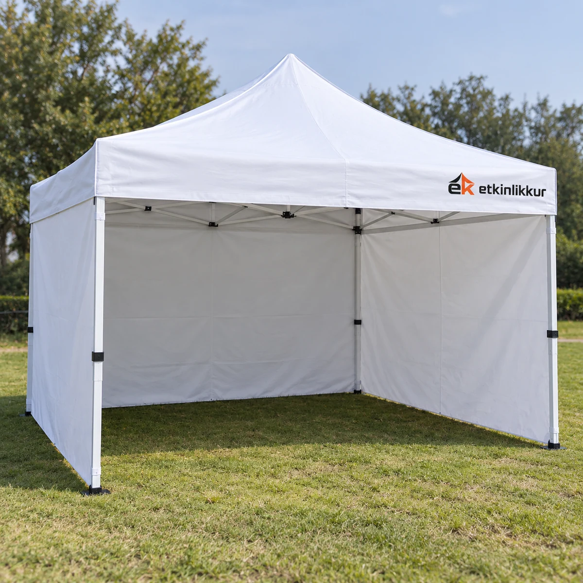 2×3 Gazebo 30’luk Çelik Gövdeli 3 Adet Tam Duvarlı Model