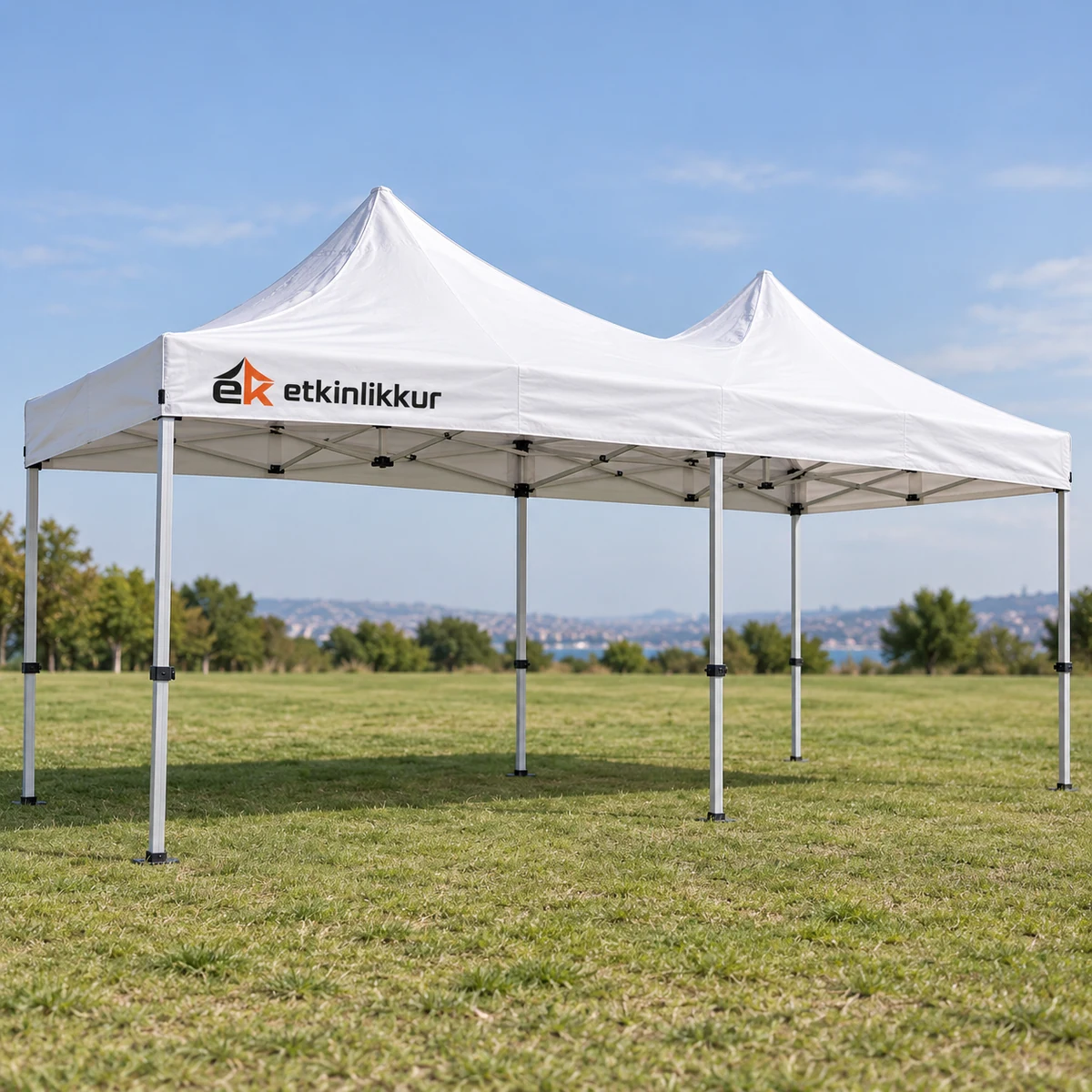 3×6 Gazebo 40’lık Alüminyum Gövde 1 Adet Tavanlı Model