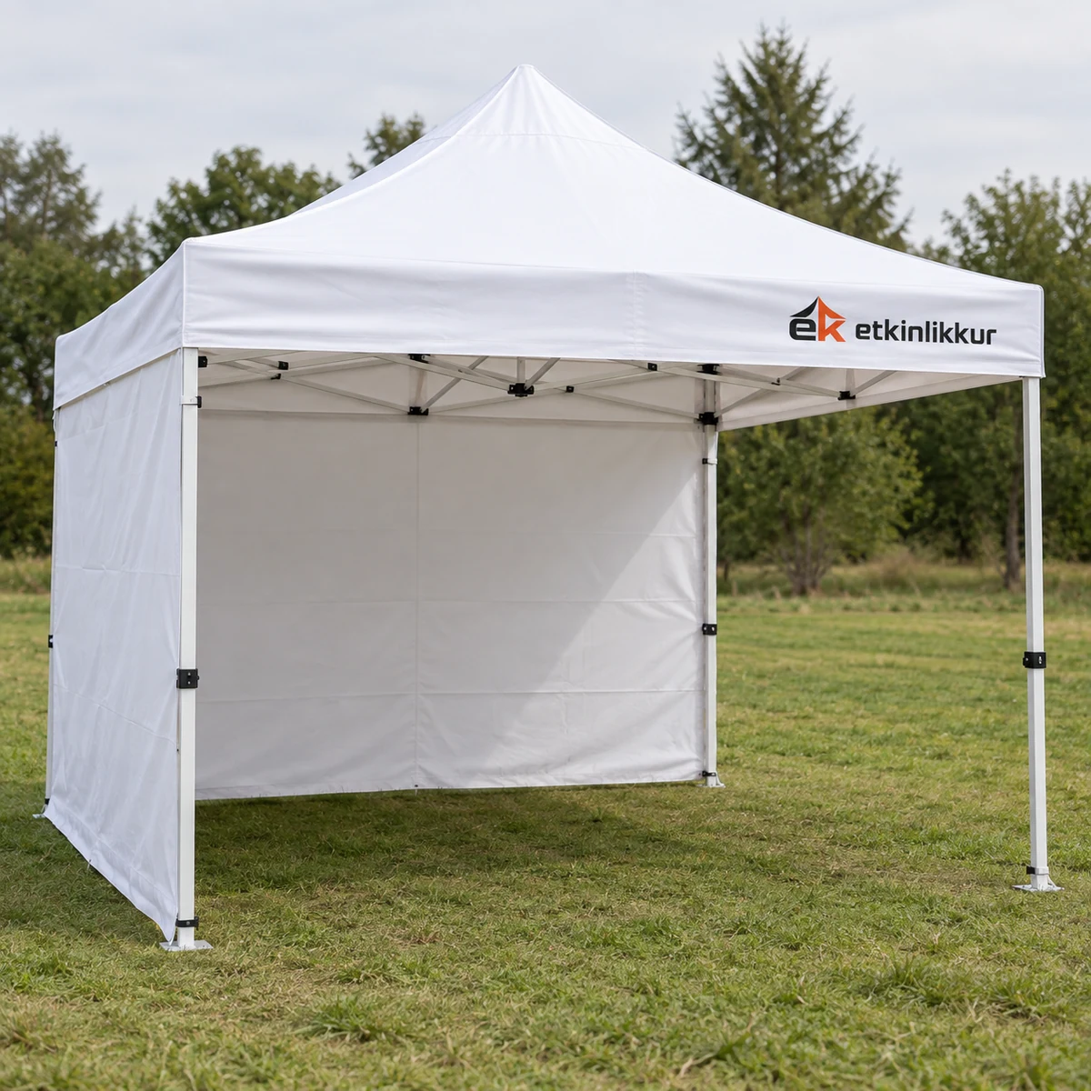 4×4 Gazebo 40’lık Çelik Gövde 2 Adet Tam Duvarlı Model
